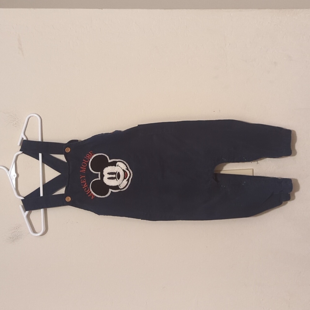 Disney baby Mickey mouse blue overalls size 24 months